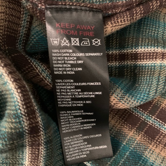 BDG Urban Outfitters Embroidered Button-Up Front Flannel Shirt - Picture 5 of 6